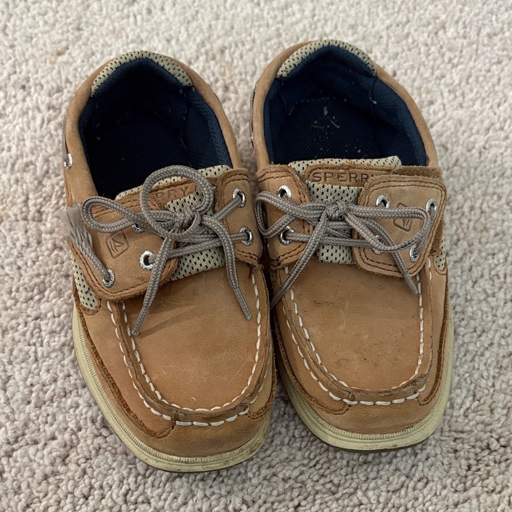 Sperry Kids Brown Moccasins